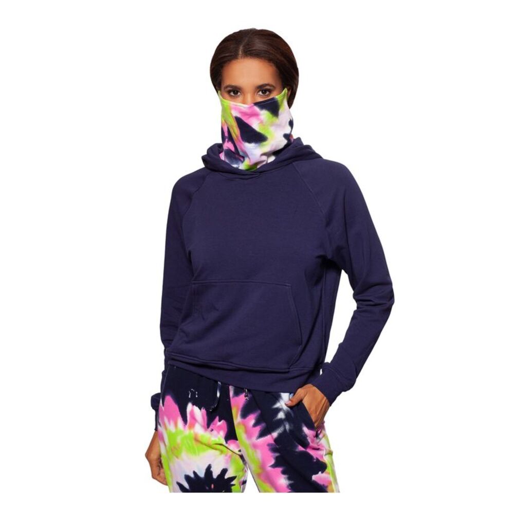 BAM BY BETSY & ADAM Womens Top Hoodie Pocketed Long Sleeve